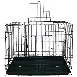 LUCKY HOME 2尺粉體靜電烤漆籠 60 x 53 x 43cm 黑色 寵物籠 堅固耐用, 1個