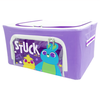 TOY STORY 玩具總動員 39 x 29 x 20cm 鴨霸兔崽子 紫色 兒童玩具收納箱, 1個