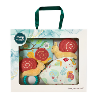 Mary Meyer 蜜兒 臻藏禮盒 Set (手搖鈴、安撫巾、沙沙紙), 吉比小蝸牛, 1盒