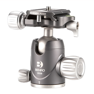 BENRO百諾 VX30 雙全景球型雲台 減震快拆板 40mm球體直徑 承重40kg, 1個