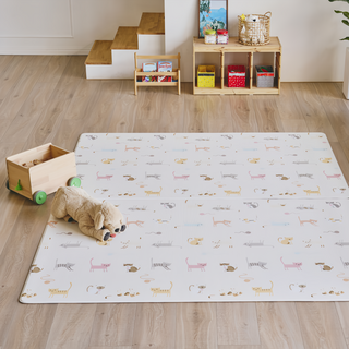 Kormat ECO遊樂室地墊 170 x 140 x 1.2cm, 遊戲地墊, 快樂小貓, 1個