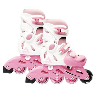 SUCCESS 成功 硬殼鋁合金伸縮 粉色 XL(23~25cm) 兒童安全直排輪, 1雙