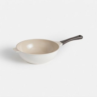 HOLA 和樂家居 陶瓷不沾導磁單柄炒鍋 51.5 x 29.3 x 11.5cm 1050g, 1個