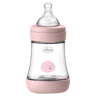 Chicco PERFECT 5 完美防脹PP奶瓶 奶嘴形狀設計, 甜美女孩, 150ml, 1瓶