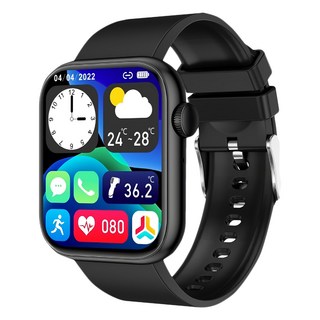 Z60智能手錶 心率監測 多功能運動智能錶, 45mm, 黑色, 藍牙