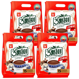 3點1刻 3合1白咖啡, 30g, 15包, 4袋