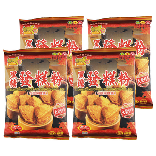 金錢豹 黑糖發糕粉 (17.5盎司) 可做黑糖糕, 500g, 4包
