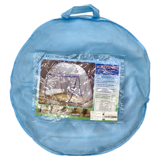 雲朵邊蒙古包 3秒彈開 360度有效防止蚊蟲, 寶藍色