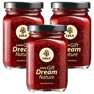 LOLA 蘿拉 手工經典果醬 75%覆盆莓蘋果醬, 240g, 3罐