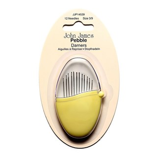 John James 鵝卵石造型縫補針組，12入, 3/9號(4.4~5cm), 1組