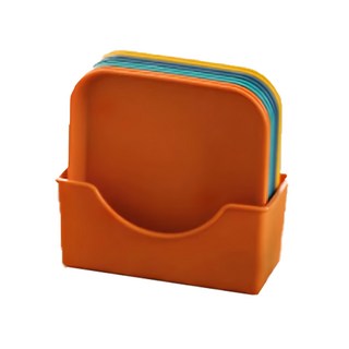 馬卡龍色萬用收納盤 (8盤+1底座) 14.5x14.5公分, 方形盤, 2組