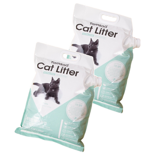 Tamsaa 貓砂 細砂型, 8kg, 2袋, 爽身粉香
