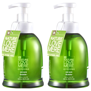 NATURE LOVE MERE 奶瓶清潔慕斯, 550ml, 2瓶