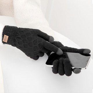 CARET 克拉智能觸控圖案針織手套