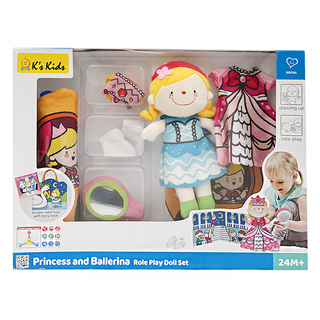 K's Kids 奇智奇思 公主和芭蕾舞 角色扮演遊戲組 玩具手提袋設計, 1組