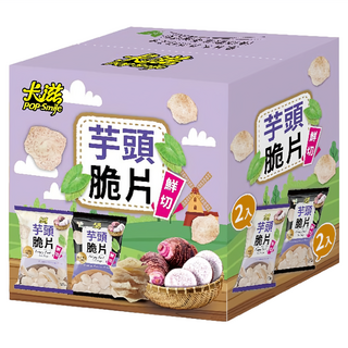 Pop-Smile 卡滋 芋頭脆片雙饗組合, 180g, 1組