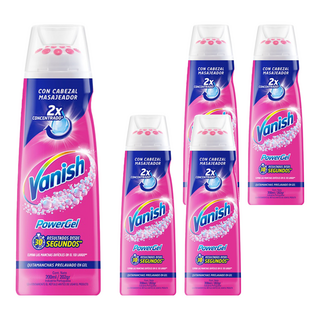 Vanish 漬無蹤 PowerGel 衣物去漬凝膠, 2倍濃縮, 30秒快速起效, 200ml, 5瓶