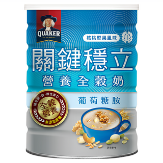 QUAKER 桂格 關鍵穩立全穀奶 核桃堅果, 600g, 1罐