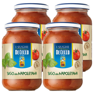 DE CECCO 得科 拿坡里義大利麵醬 道地義大利風味, 400g, 4罐