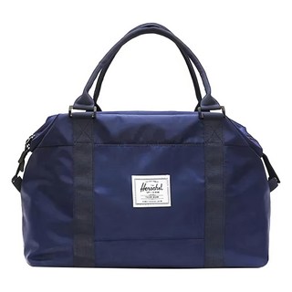 德利生活 乾濕分離手提大容量健身旅行包 小號藏青色，運動健身、旅行收納一次搞定, 1入