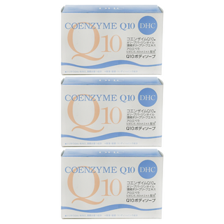 DHC Q10美體柔膚皂，含輔酶Q10、濃縮橄欖油、蘆薈，120g, 3個