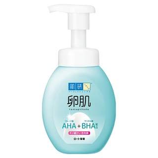 Hadalabo 肌研 卵肌去角質泡洗顏 按壓瓶 溫和洗淨 AHA+BHA配合, 160ml, 1瓶