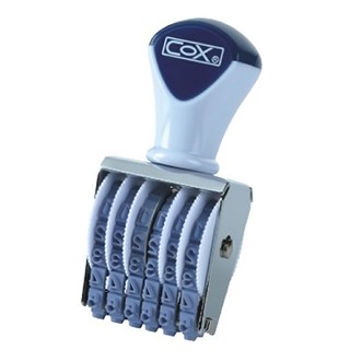 COX 四號六連號碼印,文件標記產品編號適用,辦公用品好幫手, 1入