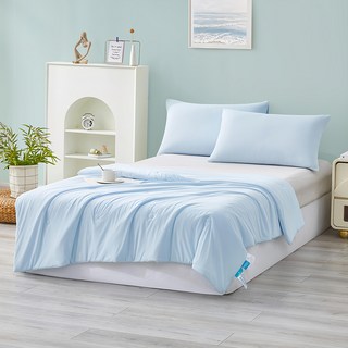 J-bedtime 床寢時光 涼感冰霧凍涼被, 冰冰淺藍