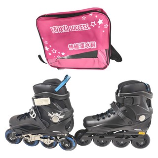 SUCCESS 成功 成人平花直排輪, S0355 鋁合金底座 ABEC7培林 加大PU輪, S0355A-37P, 22cm, 1雙