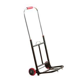 優思居 中型拉桿車，伸縮摺疊設計，輕巧便攜，購物搬運好幫手, 黑色, 1個