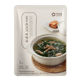OURHOME 愛味弘 牛肉海帶湯 300g, 韓國原裝進口, 道地韓式湯品, 嚴選山海帶製作, 1包