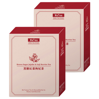 歐可茶葉 WaTea 黑糖紅棗枸杞茶, 15g, 8包, 2盒