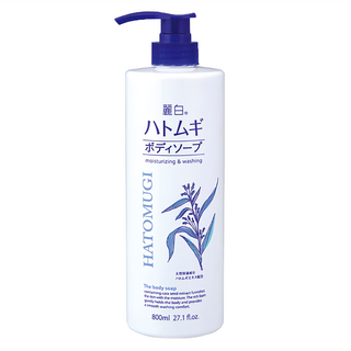 KUMANO 熊野油脂 麗白 薏仁透明感水嫩沐浴乳 800ml, 1瓶