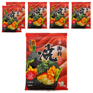 橘平屋 特選燒海苔, 全型8枚, 手捲/壽司/素食料理適用, 20.8g, 6包