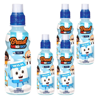 LOTTE 樂天 Bread Barber Shop 牛奶味飲料, 235ml 韓國原裝進口, 5瓶