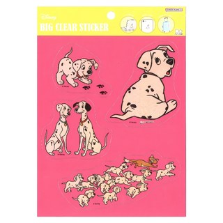 Sun-Star Disney 透明貼紙套組 - 101忠狗/小飛象/小鹿斑比/木偶奇遇記/白雪公主/美女與野獸/愛麗絲夢遊仙境, 1組