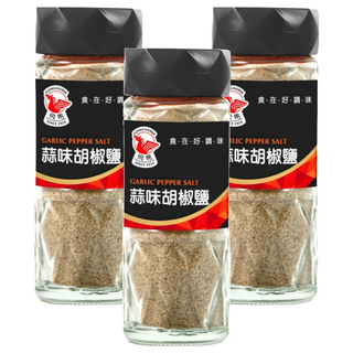 飛馬 蒜味胡椒鹽 濃郁蒜香, 60g, 3瓶