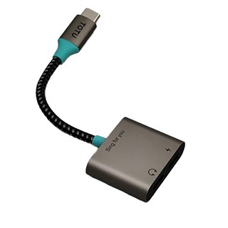 TOTU 拓途 雙Type-C轉接頭音頻轉接器 PD30W快充 AD-6系列, AD-6, 1個
