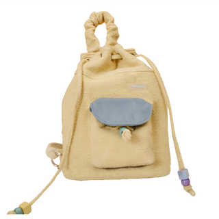 Vanwalk 出走 輕便抽繩小後背包 V2676, 芝士黃