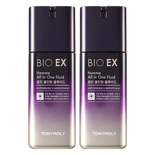 TONYMOLY BIO EX 男士胜肽多合一護膚乳液 舒緩敏感肌膚 保濕 清爽護理毛孔, 130ml, 2瓶