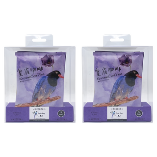 KRONE 皇雀 阿拉比卡濾掛式手沖咖啡 曼特寧隨身組, 10g, 5包, 2盒