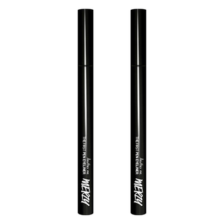 MERZY The First 眼線液筆 Set, 輕薄有彈性, 防水防油, 初學者適用, P1 Oreo, 2支