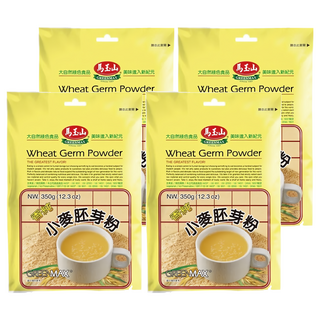 馬玉山 小麥胚芽粉, 無添加糖，健康無負擔, 無防腐劑，安心無虞, 350g, 4包