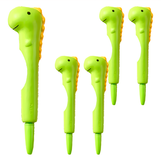 捏捏樂紓壓筆 0.5mm中性筆, 恐龍, 5支