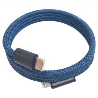 HONG JIN 宏晉 Type-C-Lightning 多彩磁吸充電線 30W, 1m, 深藍色, 1條