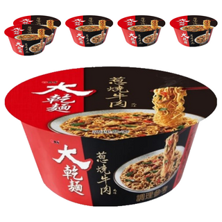 維力 大乾麵 蔥燒牛肉風味, 6入