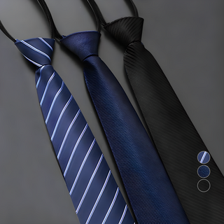 Roji 窄版自動領帶三件套組