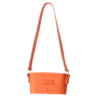 Oolab 良杯製所 Oolab字母皮革杯提袋, 甜酷橘, 1個