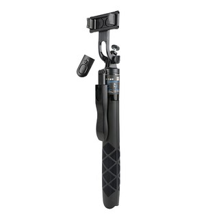 aibo 藍牙360度全景手持穩定自拍棒 三腳架(自拍/直播), 黑色, 伸縮桿33.7-155cm, 鋁合金桿身, OO-K-TZ23, 1個