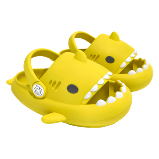 兒童款 人體工學設計卡通造型鯊魚涼鞋 羽量輕盈 Q彈EVA材質 柔軟再升級 拖鞋涼鞋都OK